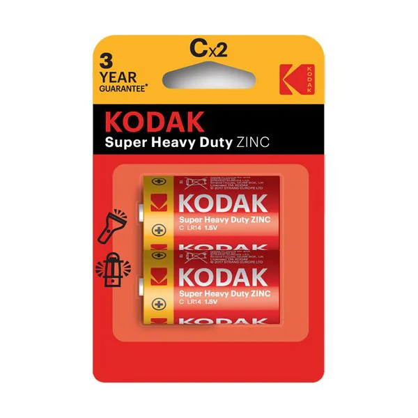 Kodak Blisterli Çinko Karbon Orta Pil  2&amp;#39;Li Paket