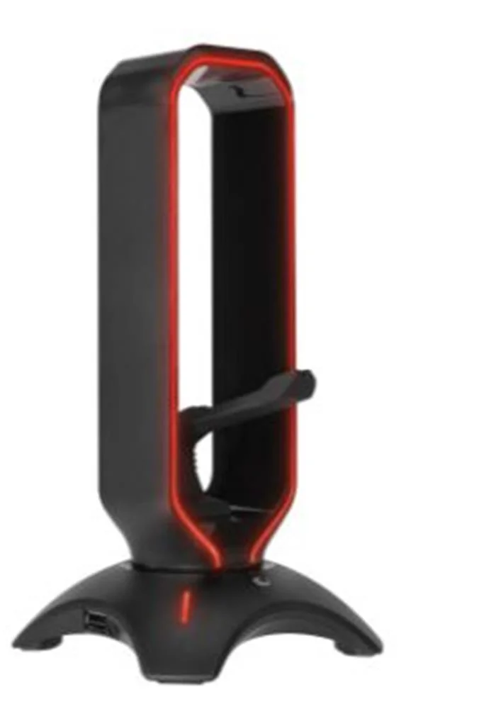 Rampage RM-H66 GUARD Siyah RGB Işıklı 2-Usb Port Kulaklık İçin Stand