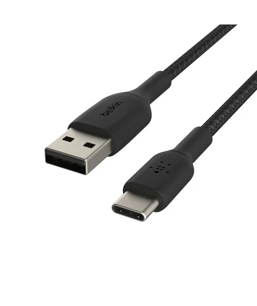 Belkin Type-C Örgülü Data &amp; Hızlı Şarj Kablo 1m Siyah