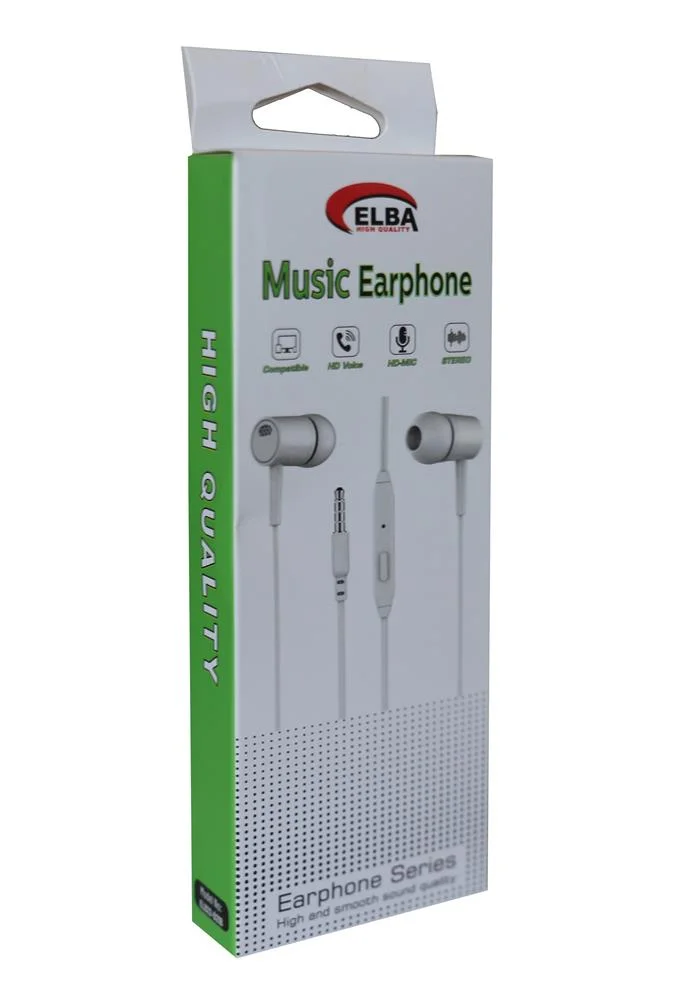 Elba Elb-2706 Beyaz Kulakiçi Type-c Mikrofonlu Kablolu Kulaklık (Ses Kontrol)