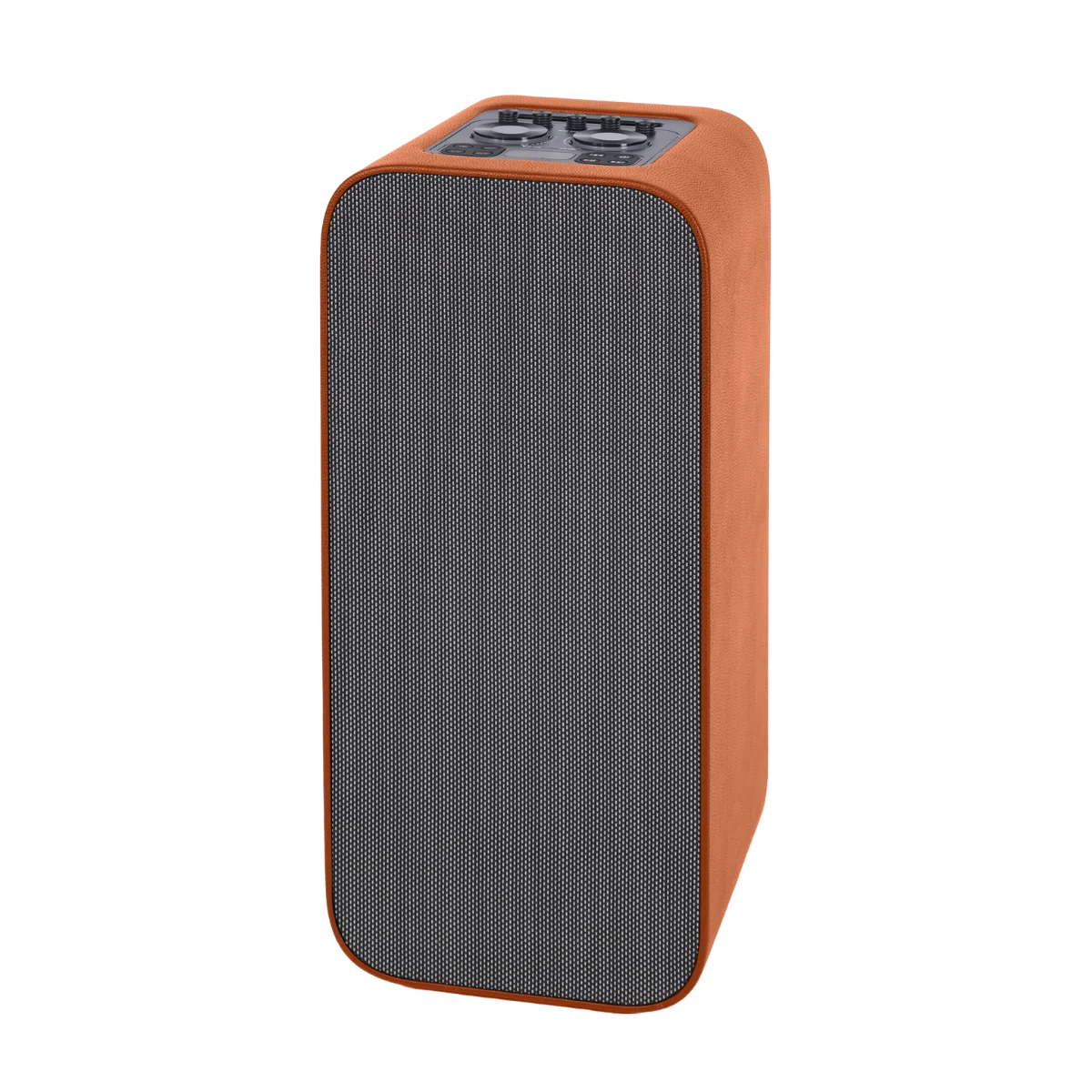 SHAZA Synthetic Leather Akustik Girişli 130W,70cm Büyük Boy Hoparlör/Kahverengi