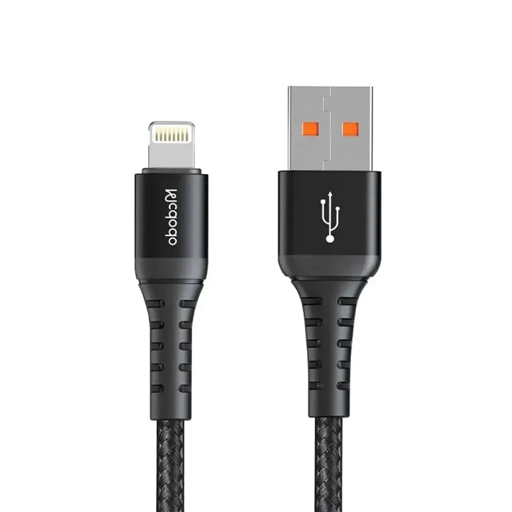 Mcdodo CA-2261 USB-A to Lightning Şarj ve Data Kablosu 1M Siyah