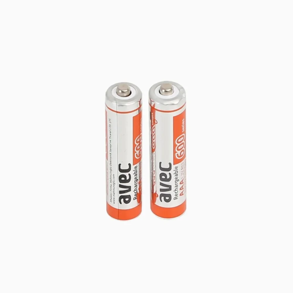Avec 600 Mah İnce Pil 2'li