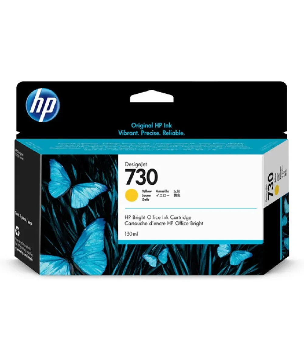 HP P2V64A 130 ml Sarı Mürekkep Kartuş (730)
