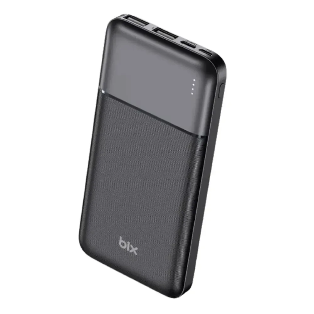 BXPB12 10000mAh Çift USB Çıkışlı ve LED Bildirimli Portatif Powerbank Siyah