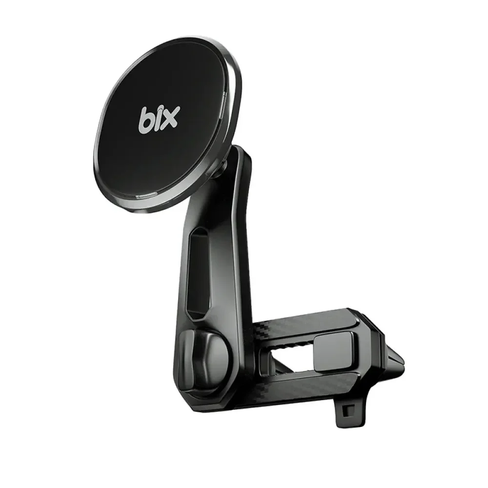 BXCH6 Çift Havalandırma Klipsli ve Destek Kollu 360° Derece Ayarlanabilir Araç Telefon Tutucu