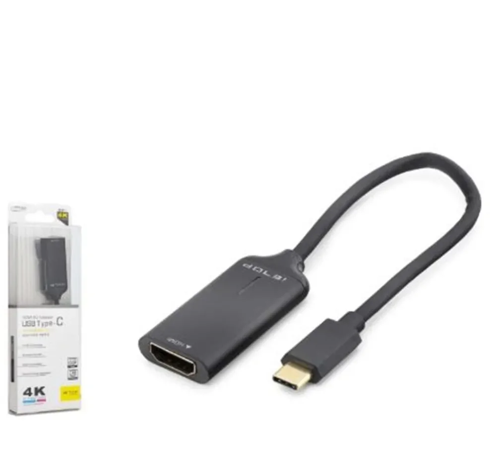 iETOP HDX7898 Type-C to HDMI Görüntü Dönüştürücü 4K 30Hz 20 cm Siyah
