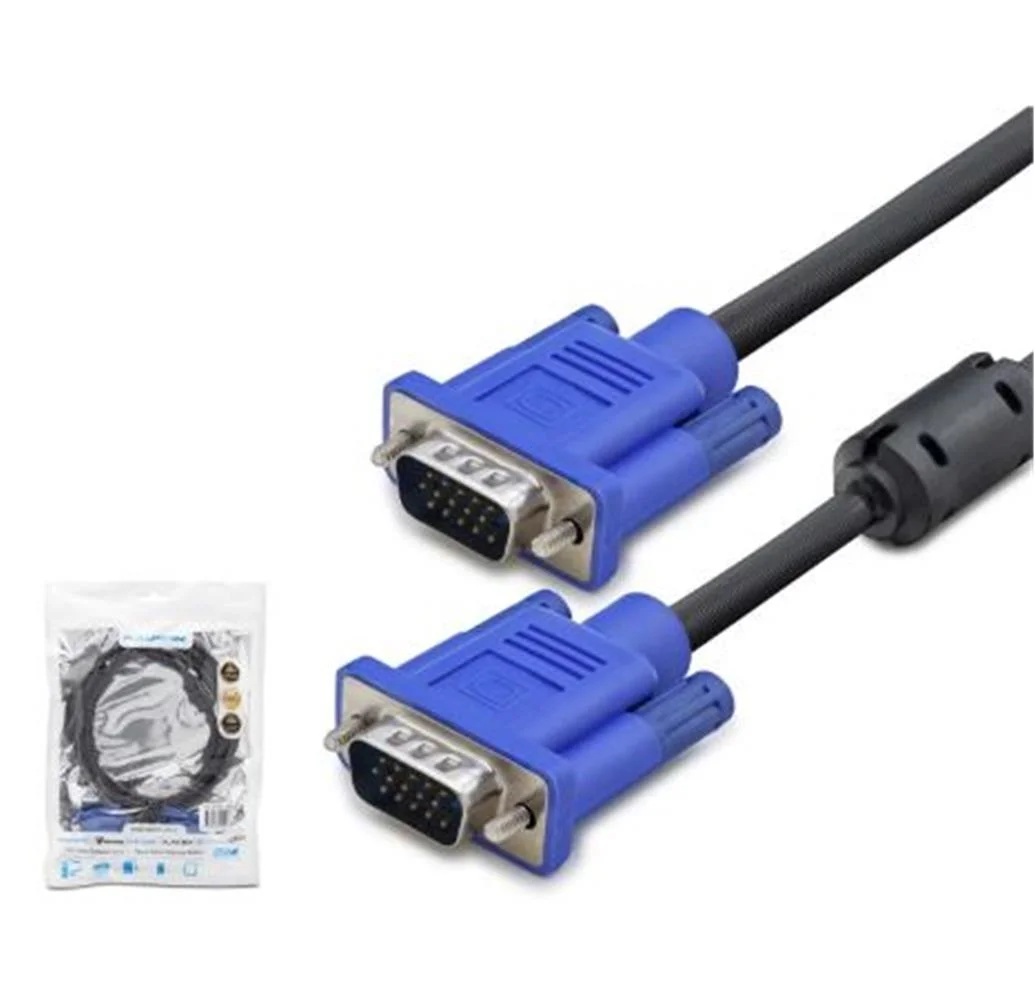 HADRON HDX7785 VGA Kablo OD 7.3 mm A Kalite 15 m - Siyah Mav