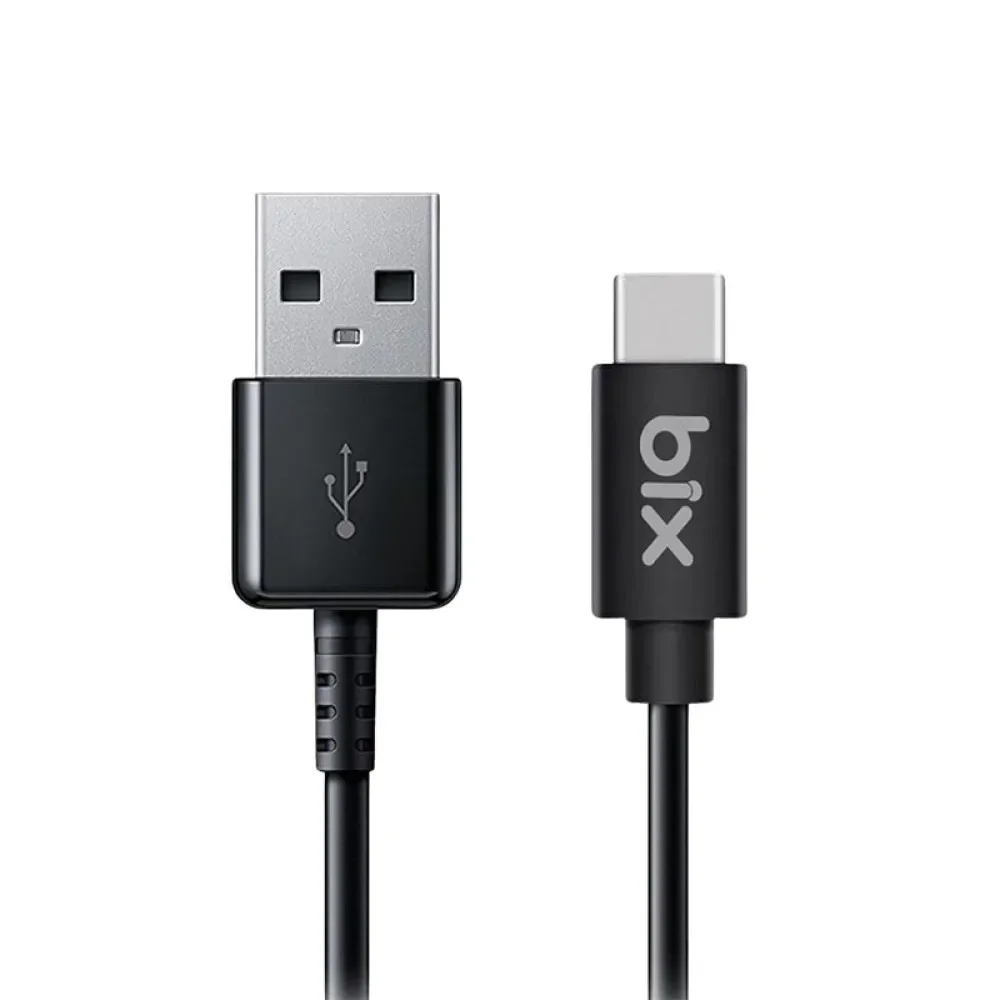 Bix bx100cb 3a usb-a to type-c chargıng Cable black
