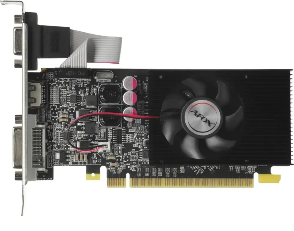 Afox Geforce Gt610 2gb Ddr3 64bit AF610-2048D3L6 DVI HDMI VGA LP Single Fan Ekran Kartı